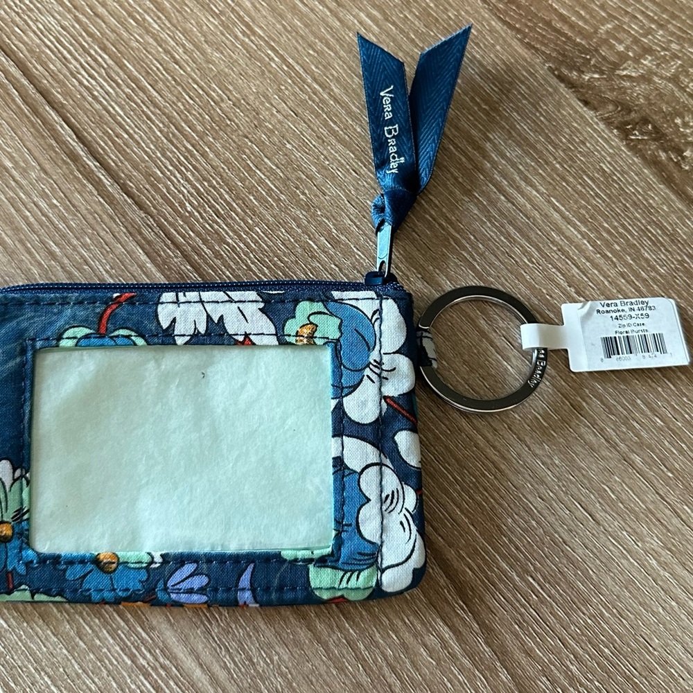 NEW Vera Bradley Zip ID Case wallet keychain - Picture 3 of 7